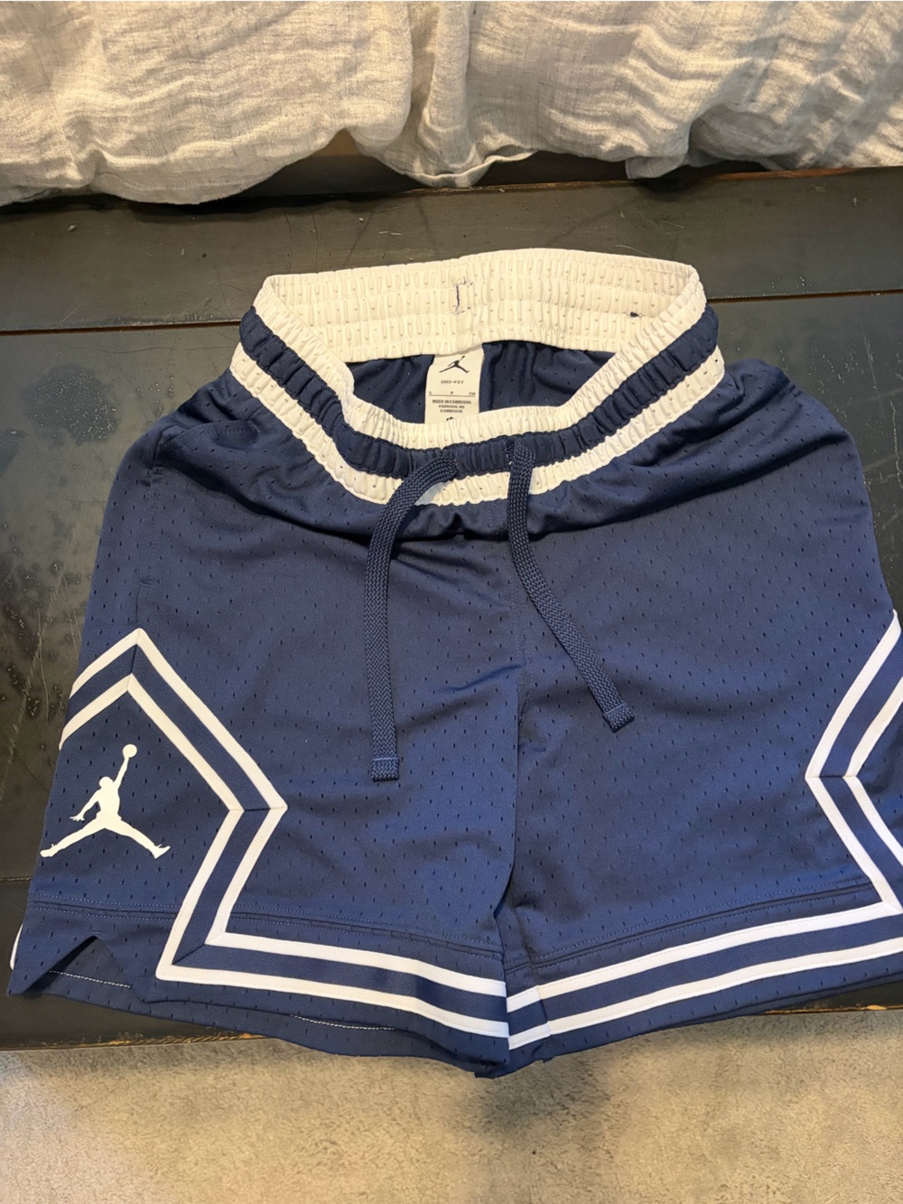 Men’s Jordan Navy and White Athletic Shorts